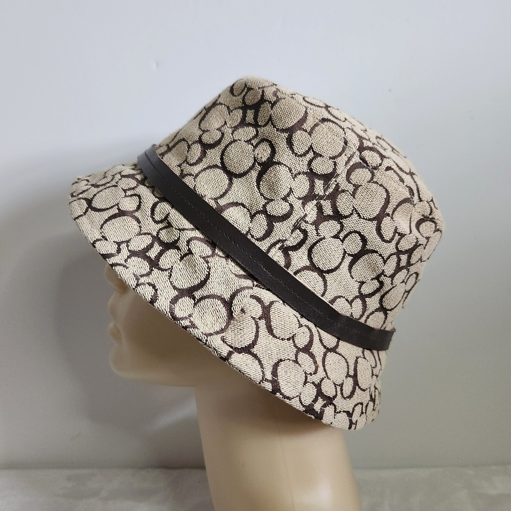 Walt Disney World Mickey Mouse Silhouette Tan Brown Bucket Hat - Picture 7 of 13
